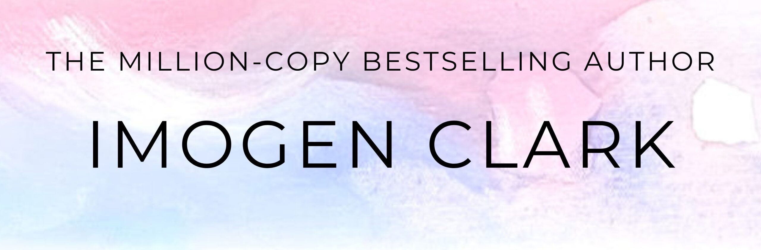 The slider says The Million-Copy Bestselling Author Imogen Clark